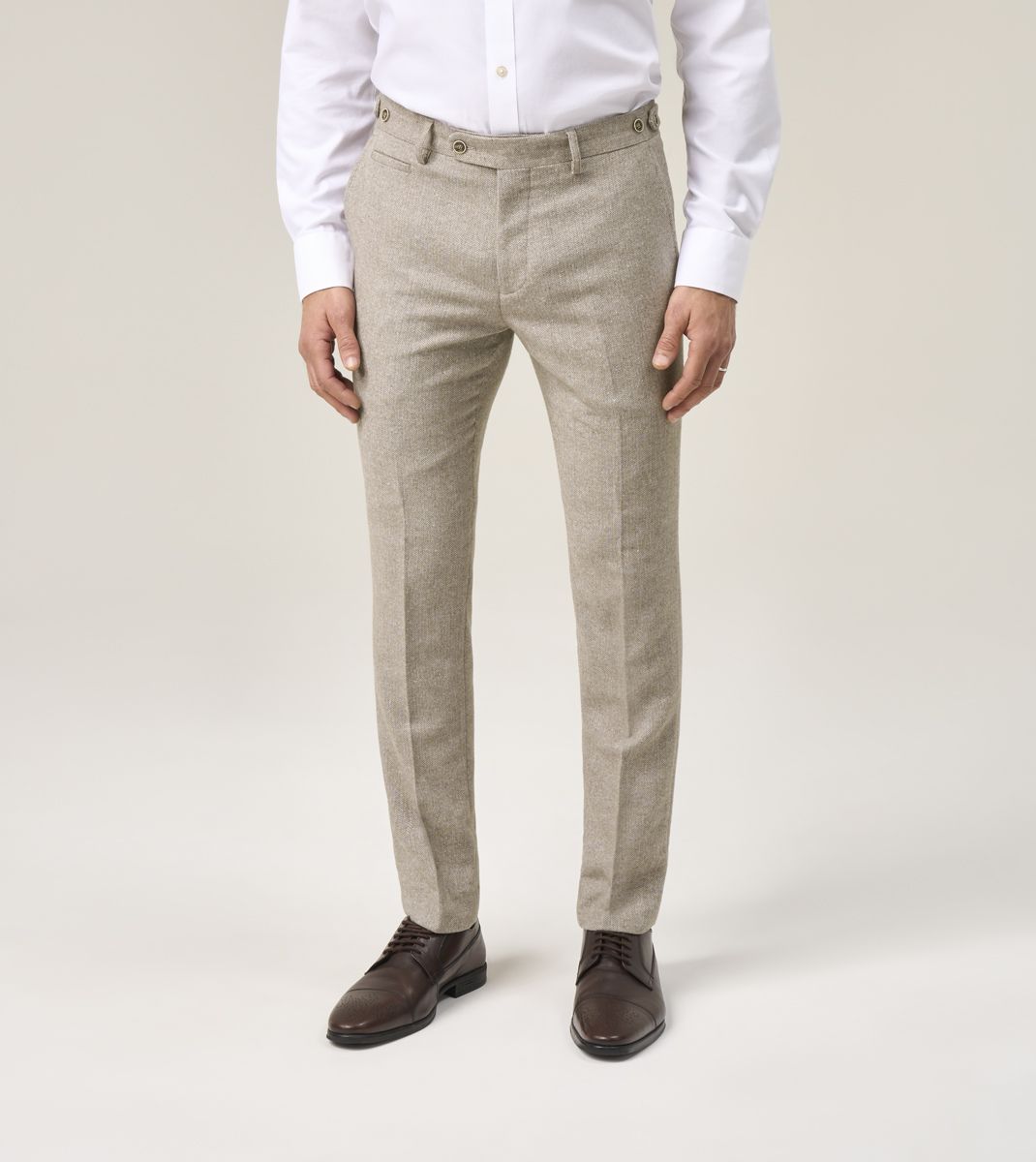 Skopes Jude Three Piece Suit Tailored Fit - Stone