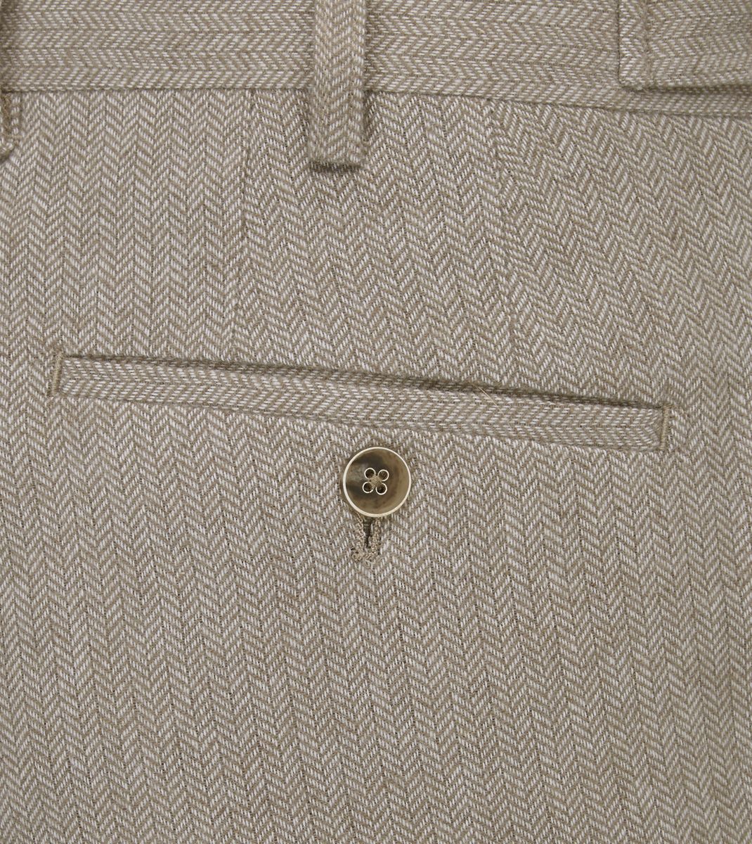 Skopes Jude Tailored Fit Trousers - Stone