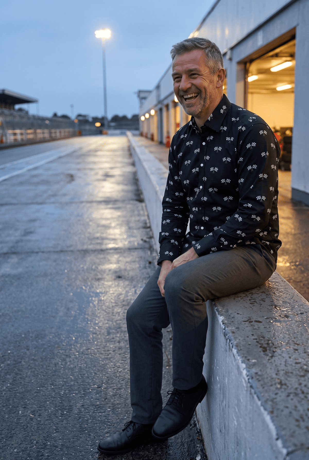 Racing Flag Motorsport Print Shirt