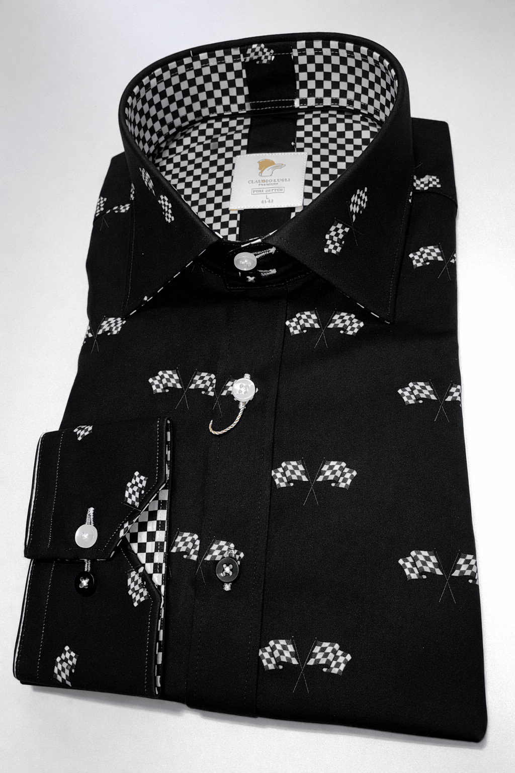 Racing Flag Motorsport Print Shirt